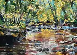 Henry Morgan, Autumn, The Clare Glens, 2025, oil on canvas