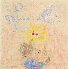 André Verdet, Untitled, mixed media on paper