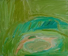 Cecily Brennan, Volcanic Crator, 1988, oil on canvas