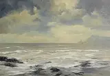 Annemarie Bourke, Storm Clouds Gathering, Dingle Peninsula, oil on canvas
