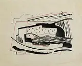 Mainie Jellett, Composition, pencil on paper
