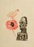 Alice Hanratty, Clown, 1978, etching - artist's proof