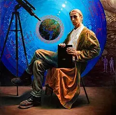 Conor Walton, Vir Sapiens Dominabitur Astris, oil on canvas