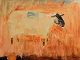Basil Blackshaw, Ewe, oil on board