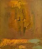 Arise and Go - Prodigal Son Series (2004/6) by Hughie O'Donoghue, oil and mixed media on board, sold Jan 2025