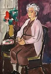 The Artist's Mother by Norah McGuinness, oil on canvas, sold Jan 2025