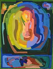 Evie Hone, Composition, gouache on paper