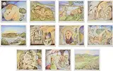 Pauline Bewick, Midnight Court Series, lithographs - artist's proof - aside from a numbered edition of 250