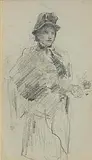 Portrait of a Lady by John Butler Yeats, pencil on paper, sold Jan 2025