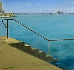 Maeve McCarthy, Steps, 2002, oil on canvas