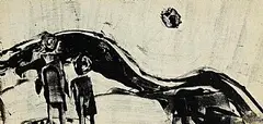 Two Connemara Kids by Gerard Dillon, monotype - oil on board, offered Jan 2025