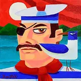 Sailor's Mate by Graham Knuttel, oil on canvas, sold Jan 2025
