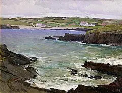 Hans Iten, Port na Blagh, Dunfanagh, oil on board