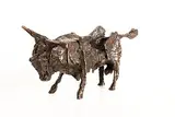 John Behan, Cubist Bull, 2024, bronze - from an edition of 9