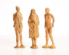 Fran Lambkin, The Winter Swimmers, 2024, unique bronze