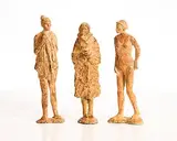 Fran Lambkin, The Winter Swimmers, 2024, unique bronze
