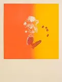 Louis le Brocquy, Head and Handprint, 1974, etching with aquatint on Arches velum - number 30 from an edition of 75