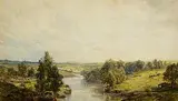 John Faulkner, On the Dee, watercolour on paper