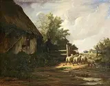 19th Century Irish School, Herding them Home, oil on canvas
