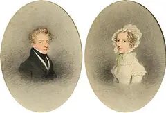 Adam Buck, Portrait of a Gentleman and Portrait of a Lady, pair of watercolours (each 19.5 x 14.5 cm)