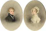Adam Buck, Portrait of a Gentleman and Portrait of a Lady, pair of watercolours (each 19.5 x 14.5 cm)
