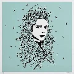 Icy and Sot, Let Her Be Free, screenprint on 110lb French Paper - number 208 from an edition of 500