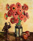 Marshall C. Hutson, Flower Piece, oil on canvas