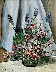 Colum Robert Gore-Booth, Still Life with Flowers, 1943, oil on canvas