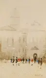 Anthony Robert Klitz, Horse Guards, oil on canvas