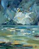 Douglas Hutton, Shore, Connemara, oil on canvas