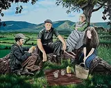 Ted Jones, Taking a Break, oil on canvas