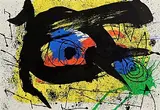 Joan Miro Spanish, Sobreteixims I, lithograph - published by Maeght, Paris 1973