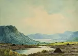 Douglas Alexander, Lough Corrib, Connemara, watercolour on paper