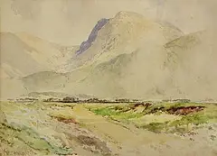 Joseph William Carey, The Devils Ladder, Carrauntoohil, 1925, watercolour on paper