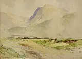 Joseph William Carey, The Devils Ladder, Carrauntoohil, 1925, watercolour on paper