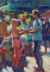 The Anniversary by Norman Teeling, oil on board, sold Jan 2025