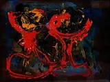 Gerald Davis, In Vino Veritas, 1987, oil on card