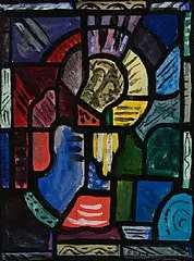Evie Hone, Study for a Stained Glass Window, watercolour on paper