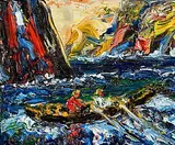 Liam O'Neill, Brandon Creek, West of Dingle, oil on canvas