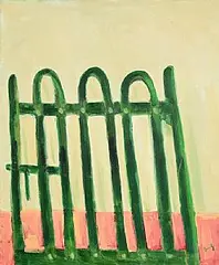 Nana Canning's Gate by Charles Brady, oil on canvas, sold Nov 2024