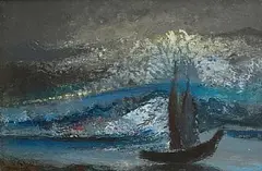 Daniel O'Neill, On the Way In, oil on board