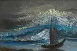 Daniel O'Neill, On the Way In, oil on board