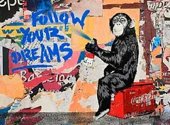 Thierry Guetta, Everyday Life, 2023, unique silkscreen and mixed media on wove