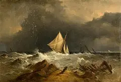 Richard Brydges Beechey, The Approaching Storm, 1864, oil on canvas