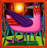 Bird of Paradise by Graham Knuttel, oil on canvas, sold Nov 2024