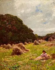 At the End of the Day by Joshua Anderson Hague, oil on canvas, sold Nov 2024
