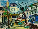 Gen Paul, Montmartre, Paris, oil on card