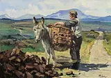 Ann Primrose Jury, Loading the Turf, oil on board