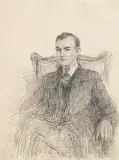 Portrait of a Seated Gentleman by John Butler Yeats, pencil on paper, sold Nov 2024