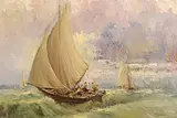 Patrick Copperwhite, Sailing in Choppy Waters, oil on canvas